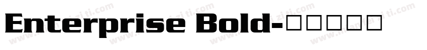 Enterprise Bold字体转换